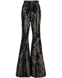 Rick Owens - Bolan Jeans Flared With Wide Leg And All-Over Sequins - Lyst