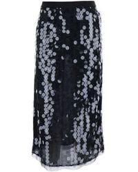 Semicouture - Gonna Con Paillettes Applicate All-Over - Lyst