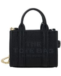 Marc Jacobs - 'The Nano Tote Bag' Key-Chain With Embossed Logo In - Lyst