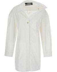 Jacquemus - 'La Mini Robe Chemise' Shirt Dress - Lyst