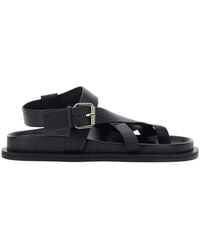A.Emery - 'Elbert' Sandals With Intrwined Straps And Buckle Closur - Lyst