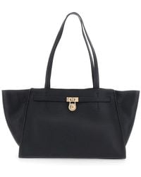 MICHAEL Michael Kors - Hamilton Large East-West Fold Tote Bag With Leather Handles, Metal Details, 35Cm X 50Cm X 15Cm - Lyst