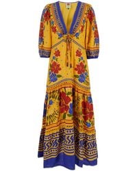 FARM Rio - Maxi Dress With Floral Print - Lyst