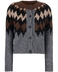 Tela - Eiko Sweater Characterized By A V-Neck And Long Sleeves - Lyst
