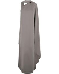 Solace London - Long Fabric Maxi Dress For With Flowing Silhouette - Lyst
