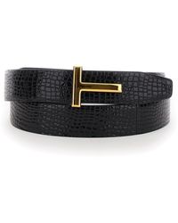 Tom Ford - Belt With T Buckle - Lyst