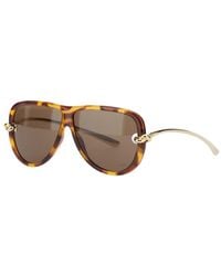 Bottega Veneta - Aviator Sunglasses With Knot Detail On The Temple - Lyst