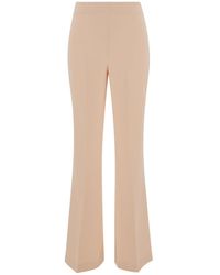 Twin Set - Light Flared Pants With Oval T Patch - Lyst
