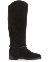 Brunello Cucinelli - Boots With Monile Detail On The Side - Lyst