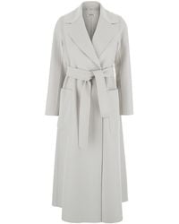 Max Mara - 'Paolore' Double-Breasted Coat With Peak Revers - Lyst