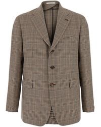 Tagliatore - 'New York' Single-Breasted Jacket With Notched Revers - Lyst