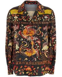 HUI - Current Cardigan Pajama With Dragon And Phoenix Print - Lyst