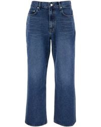 DUNST - Jeans A Cinque Tasche Con Patch Logo Sul Retro - Lyst
