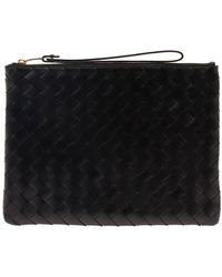 Bottega Veneta - Leather Flat Pouch - Lyst