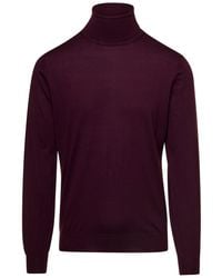 GAUDENZI - Turtleneck With High Collar And Long Sleeves - Lyst