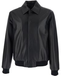 Fendi - Jacket With Classic Collar And Logo Lettering On The Rear - Lyst