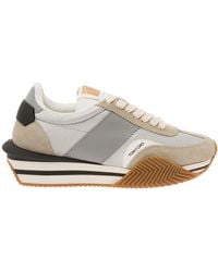 Tom Ford - 'James' And Low Top Sneakers With Logo Detail In - Lyst