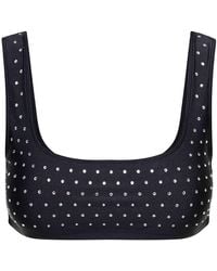 ANDAMANE - Sports Bra With Crystals - Lyst