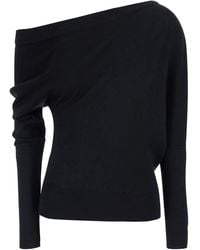 Tom Ford - Sweater Off-Shoulder Wool-Silk - Lyst