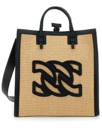 Casadei - 'Beauriva' Shopper Bag With Logo - Lyst