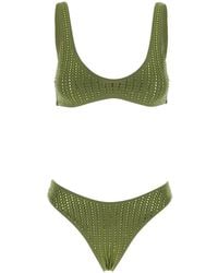 VENUJA - High-Cut Bikini With Brazilian Cut Brief And All-Over S - Lyst