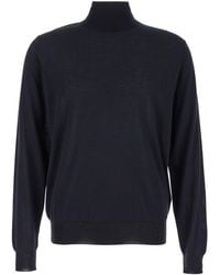 Plain - Turtleneck With Long Sleeves - Lyst