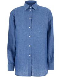 Rohe - Shirt With Classic Collar And Button Closure For - Lyst