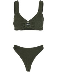 Hunza G - Bikini 'Julia' Con Spalline Fisse Chunky E Cut-Out Con Anello - Lyst