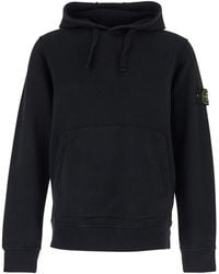 Stone Island - Hoodie With Drawstring And Front Kangaroo Pocket - Lyst