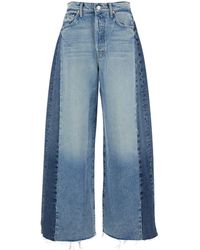 Mother - Jeans A Cinque Tasche Con Design Patchwork - Lyst
