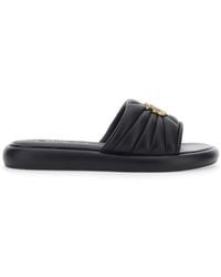 Pinko - Slides Fiona Leather - Lyst