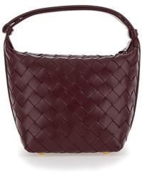 Bottega Veneta - Borsa A Mano 'Candy Wallace' Con Motivo Intrecciato In - Lyst