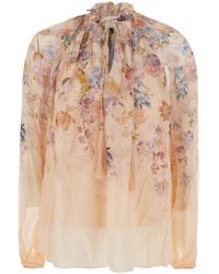 Zimmermann - Billow Blouse Valiant Viscose Shirt - Lyst