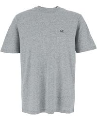 C.P. Company - T-Shirt With Logo Printed On The Front - Lyst