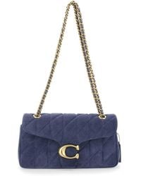 COACH - Crossbody Bag With Chain Handles And Logo Plate On The Fron - Lyst