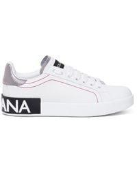 Dolce & Gabbana - Leather Portofino Sneakers - Lyst