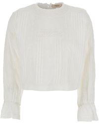 Twinset - Maglia Con Collo A Lupetto E Dettagli Ricamati - Lyst