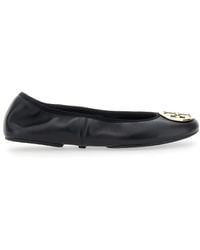 Tory Burch - Ballerinas With Logo Plaque On The Front - Lyst