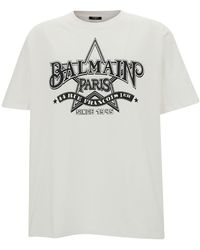 Balmain - Star T-Shirt - Lyst