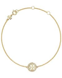 Tory Burch - Chain Bracelet Double T Charm - Lyst