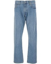 Polo Ralph Lauren - Light Jeans With Belt Loops And Logo Patch On The Rear - Lyst