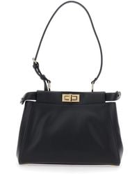 Fendi - 'My Peekaboo' Small Handbag With Adjustable Shoulder Strap - Lyst