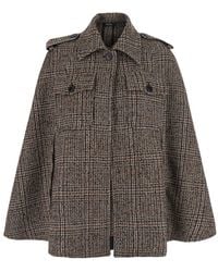 Le Plain - Cappa Corta Con Colletto Classico E Tasche Applicate Sul Front - Lyst