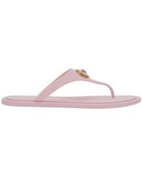 Versace - Gianni Ribbon Sandals With Metallic Medusa Head On The Front - Lyst