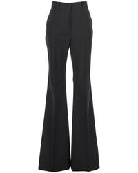 Sportmax - 'Hangar' Palazzo Pants With Flared Leg And Belt Loops - Lyst