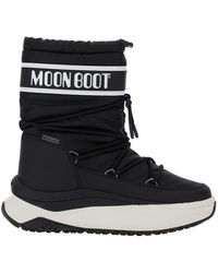 Moon Boot - Stivaletti 'Moon Polar' On Maxi Stampa Logo Sul Lato - Lyst