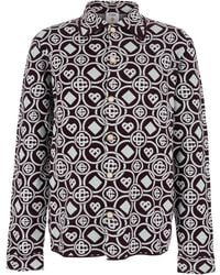 CASABLANCA - Camicia Con Colletto Classico E Monogram All-Over - Lyst