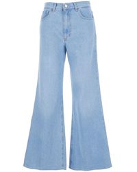 ..,merci - Jeans With Wide Leg And Logo Patch On The Back - Lyst