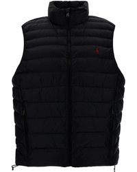 Polo Ralph Lauren - Sleeveless Down Jacket With Pony Embroidery In Nylon - Lyst