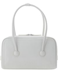 Marge Sherwood - 'Soft Boston' Small Shoulder Bag With Logo Letteri - Lyst
